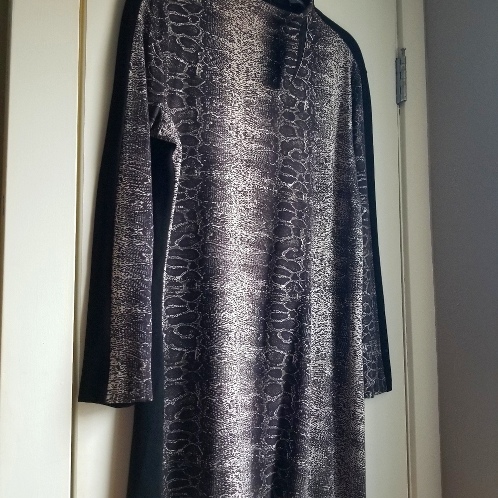 French Connection Snake Print Shirt Dress